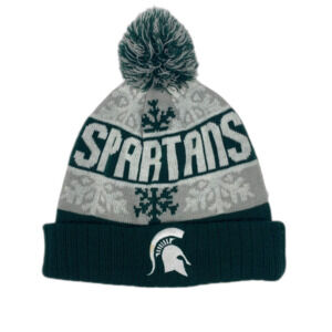 Michigan State University Winter Cap Beanie MSU Spartans Green Captivating Hat